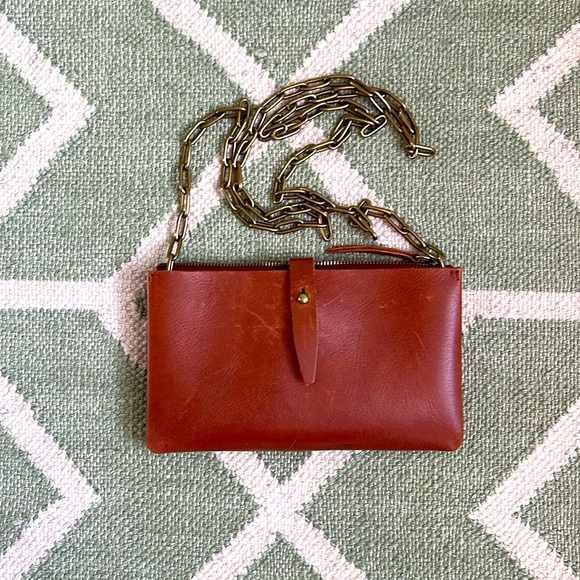 Madewell Brown Leather Clutch - Picture 2 of 4